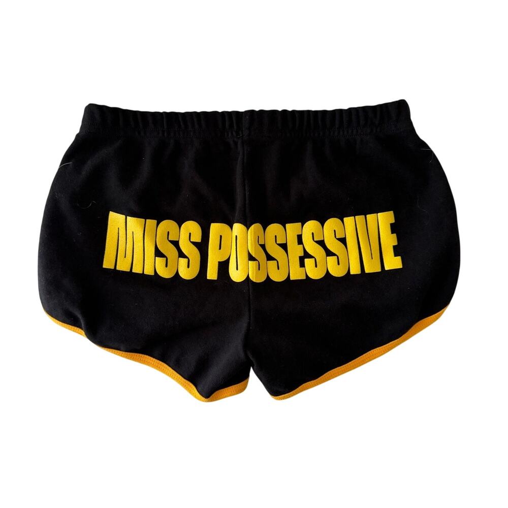 Tate McRae Miss Possessive MPWT Small Black Yellow Shorts Rare Excellent 2025